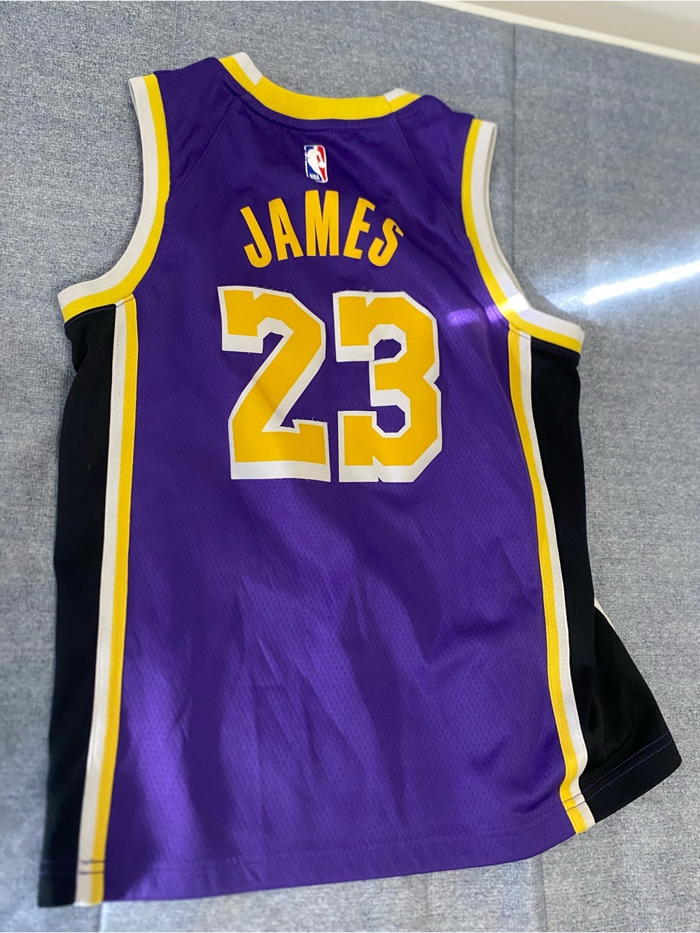 LeBron James Lakers Purple & Gold Basketball Jersey - #23